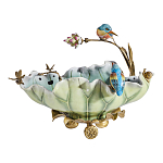 Чаша в виде листка лотоса с птицами Eden Garden варинант исполнения - 3 | Loft Concept в Тюмени