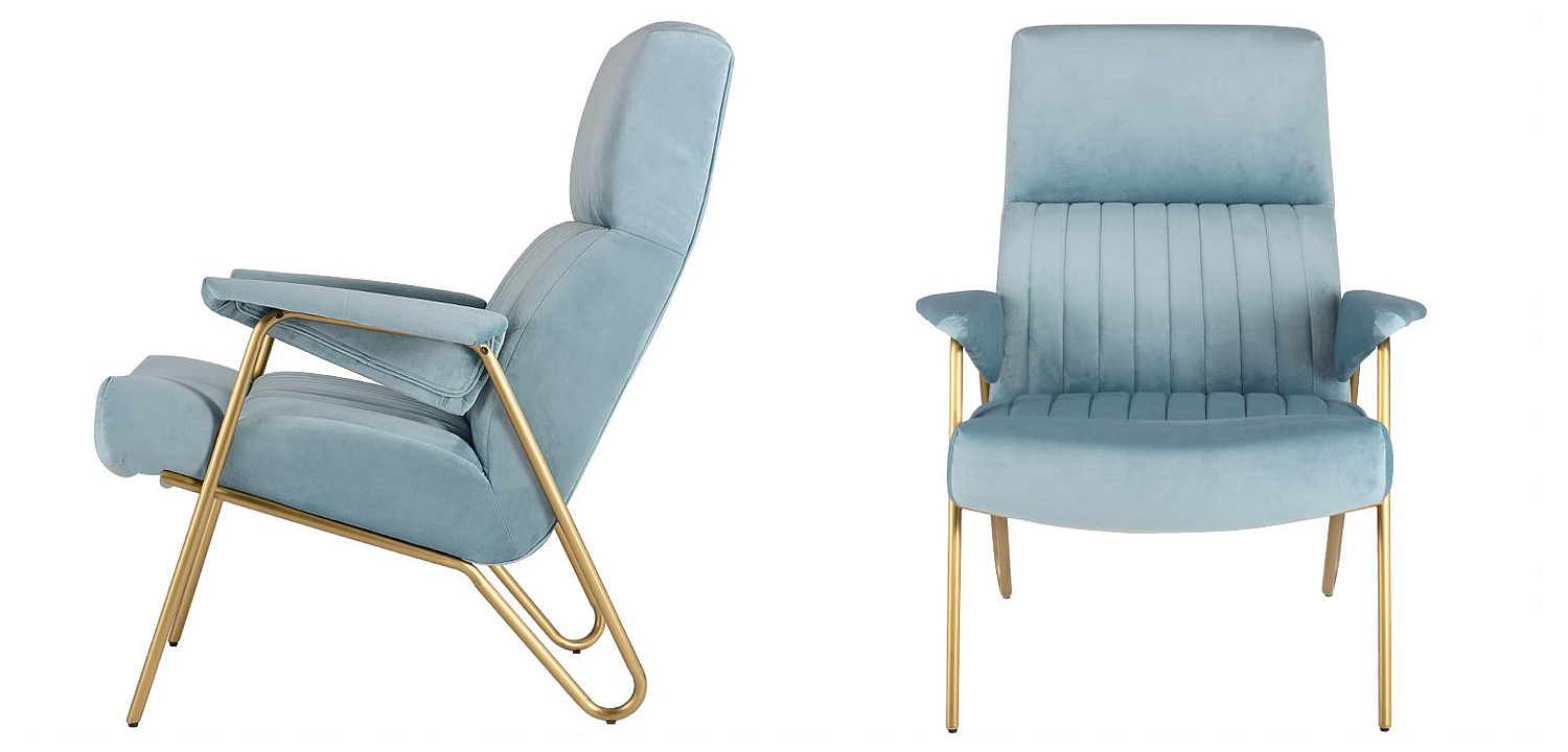 Кресло Solonar light blue Кресло Solonar light blue - Loft-Concept в Тюмени