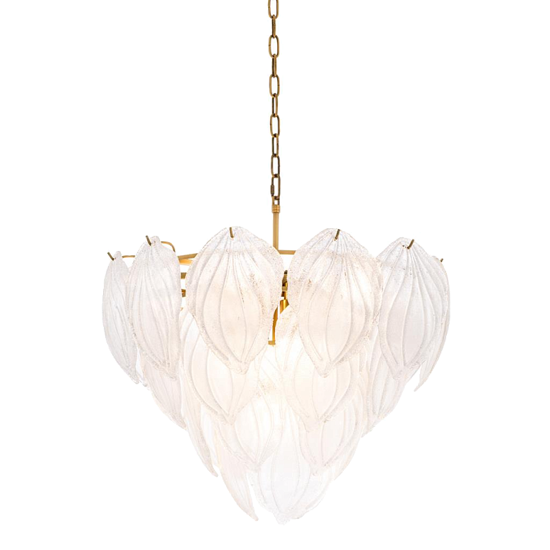 Люстра Chandelier Novida Латунь Античная полированная Прозрачный Люстра Chandelier Novida Латунь Античная полированная Прозрачный в Тюмени | Loft Concept