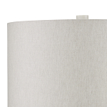 Настольная лампа мраморная с тканевым цилиндрическим абажуром Sharpened варинант исполнения - 2 | Loft Concept в Тюмени