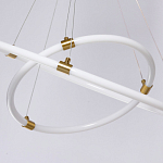 Люстра подвесная с двумя пересекающимися белыми светодиоидными кольцами Luke Lampco Tracer Lamp варинант исполнения - 8 | Loft Concept в Тюмени