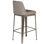 Стул барный светло-серый из экокожи Spectacular High Bar Stool варинант исполнения - 2 | Loft Concept в Тюмени