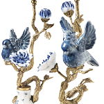 Подсвечник Candleholder Birds Atlanta Set 2 Pcs варинант исполнения - 3 | Loft Concept в Тюмени