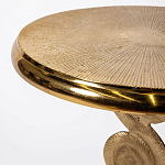 Кофейный стол из металла с круглой столешницей Table Gold Metal варинант исполнения - 2 | Loft Concept в Тюмени