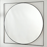 Зеркало в черной металлической раме Urban Style Mirror варинант исполнения - 2 | Loft Concept в Тюмени