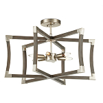 Подвесной светильник в форме фонаря серый Gray Eco Lantern варинант исполнения - 2 | Loft Concept в Тюмени