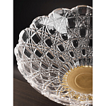 Чаша стеклянная прозрачная на бронзовой подставке с фигуркой девушки Eden Garden варинант исполнения - 7 | Loft Concept в Тюмени