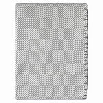 Плед из шерсти мериноса серого цвета 130×180 см Gray Waves варинант исполнения - 1 | Loft Concept в Тюмени