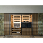 Кухонный гарнитур из дерева и камня с раздвижными дверцами OPERATING COLUMN 2.0 Dada Engenereed Kitchen варинант исполнения - 3 | Loft Concept в Тюмени