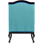 Кресло из натурального бука бирюзовое с изображением птиц и цветов Turquoise Chinoiserie Garden Armchair варинант исполнения - 3 | Loft Concept в Тюмени