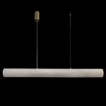 Подвесной светильник линейный цилиндрической формы из натурального алебастра Alabaster Geometry варинант исполнения - 2 | Loft Concept в Тюмени