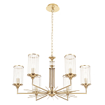 Люстра с 6-ю цилиндрическими стеклянными плафонами Jeanette варинант исполнения - 4 | Loft Concept в Тюмени