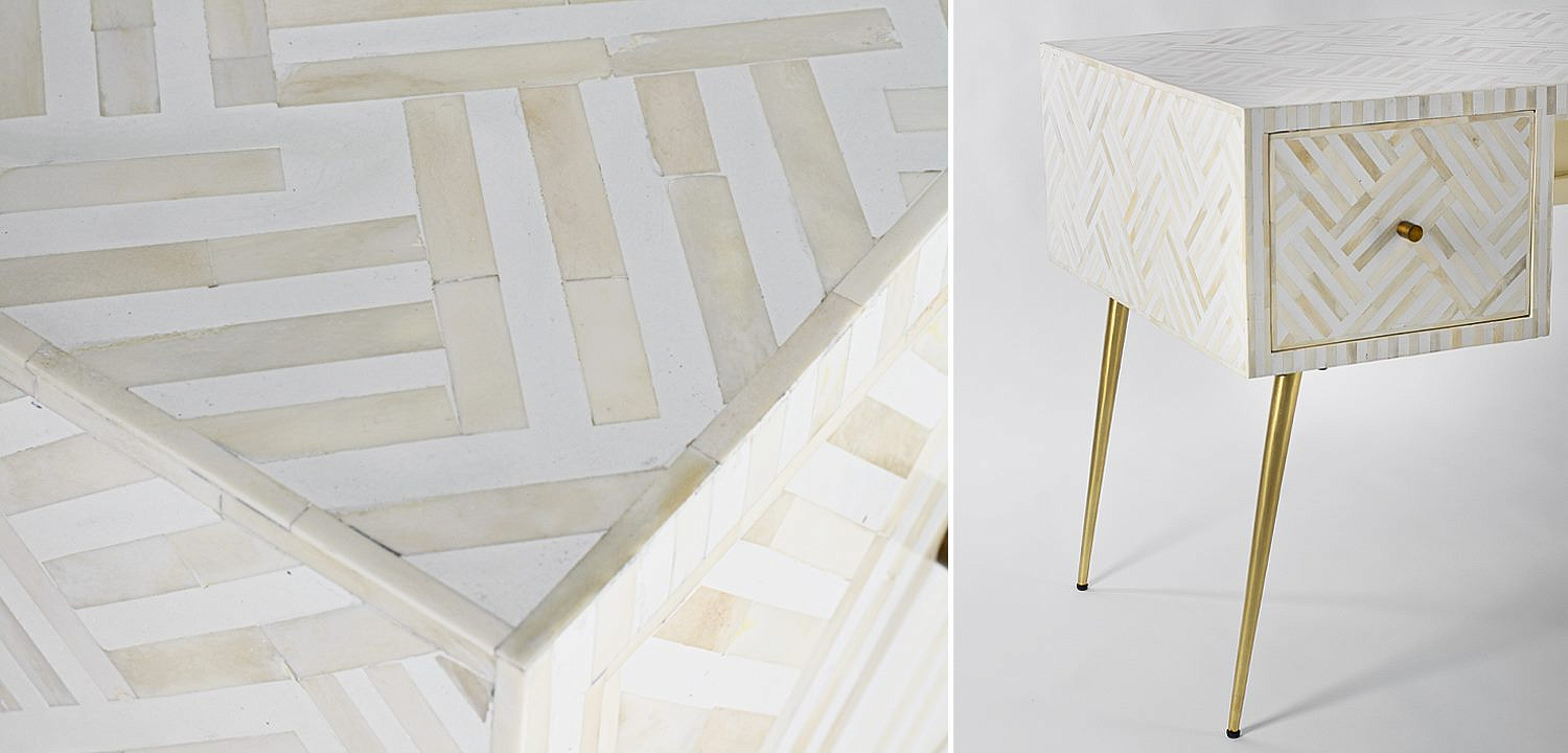 Стол Cream Indian Bone Inlay table Стол Cream Indian Bone Inlay table - Loft-Concept в Тюмени
