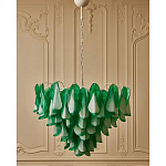 Люстра из стеклянных зеленых лепестков Petalled Illuminator варинант исполнения - 4 | Loft Concept в Тюмени