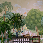 Обои ручная роспись Dandaka Glades Original colourway on painted Xuan paper варинант исполнения - 3 | Loft Concept в Тюмени