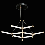 Люстра с геометрической конструкцией из вытянутых цилиндрических плафонов Hex Scaffold  варинант исполнения - 3 | Loft Concept в Тюмени