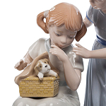 Статуэтка фарфоровая Девочки с собачками Charming Statuette варинант исполнения - 1 | Loft Concept в Тюмени