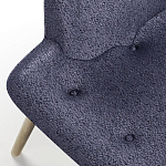 Мебельная ткань Шенилл синий цвет 138 см T4-33 варинант исполнения - 3 | Loft Concept в Тюмени