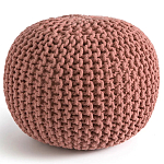 Круглый вязаный пуф Pink Knitted Ball Pouf варинант исполнения - 1 | Loft Concept в Тюмени