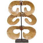 Аксессуар для интерьера из дерева и ракушек Papua Art Object варинант исполнения - 1 | Loft Concept в Тюмени