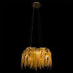 Люстра подвесная круглая с изогнутыми металлическими дугами и ниспадающими цепочками 65 см Atlantis Chain варинант исполнения - 5 | Loft Concept в Тюмени