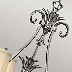 Люстра с 7-ю кремовыми текстильными абажурами Hinkley варинант исполнения - 4 | Loft Concept в Тюмени