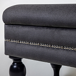 Мягкая банкетка с зоной для хранения Casket Dark Grey варинант исполнения - 3 | Loft Concept в Тюмени