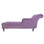 Кушетка фиолетовая с мягкой обивкой из велюра Michael Couch варинант исполнения - 2 | Loft Concept в Тюмени