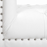 Кушетка белая с мягкой обивкой из велюра Michael Couch варинант исполнения - 6 | Loft Concept в Тюмени