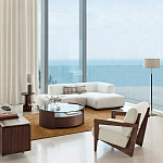 Кресло Avalon White Boucle из массива ореха варинант исполнения - 9 | Loft Concept в Тюмени