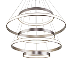 Люстра Light Ring Vertical Silver 5 колец серебро варинант исполнения - 2 | Loft Concept в Тюмени