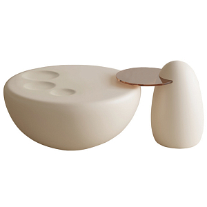 Комплект из 2-х кофейных столов Luis Round Coffee Tables