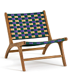 Кресло низкое из массива тика Barbados варинант исполнения - 1 | Loft Concept в Тюмени