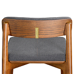 Барный стул из массива ясеня с обивкой из рогожки Elegant Ash варинант исполнения - 5 | Loft Concept в Тюмени