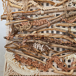 Большая Абстрактное Панно из веток и нитей Dryad Wall Art варинант исполнения - 5 | Loft Concept в Тюмени