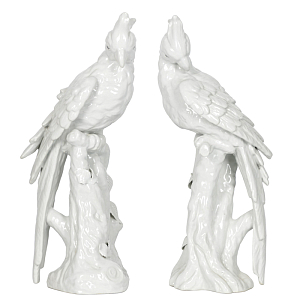 Статуэтки Parrots белые