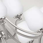 Люстра двухъярусная с белыми матовыми стеклянными плафонами в форме винных бокалов Feiss варинант исполнения - 4 | Loft Concept в Тюмени