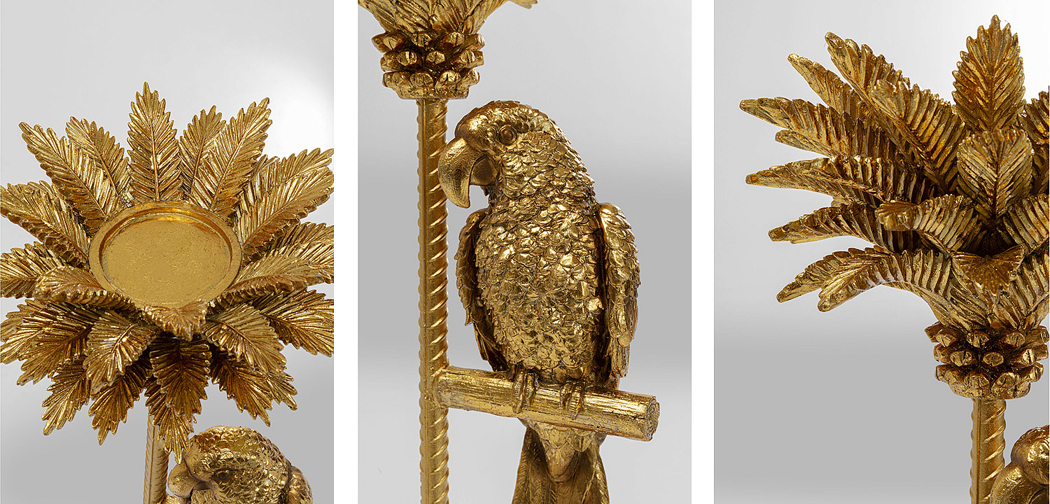 Подсвечник Golden Parrot on a palm tree Подсвечник Golden Parrot on a palm tree - Loft-Concept в Тюмени
