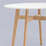 Обеденный стол с белой столешницей ELUNED FURNITURE варинант исполнения - 3 | Loft Concept в Тюмени