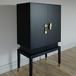 Кабинетный шкаф Elsa Dreams Black с 2-мя ящиками варинант исполнения - 1 | Loft Concept в Тюмени