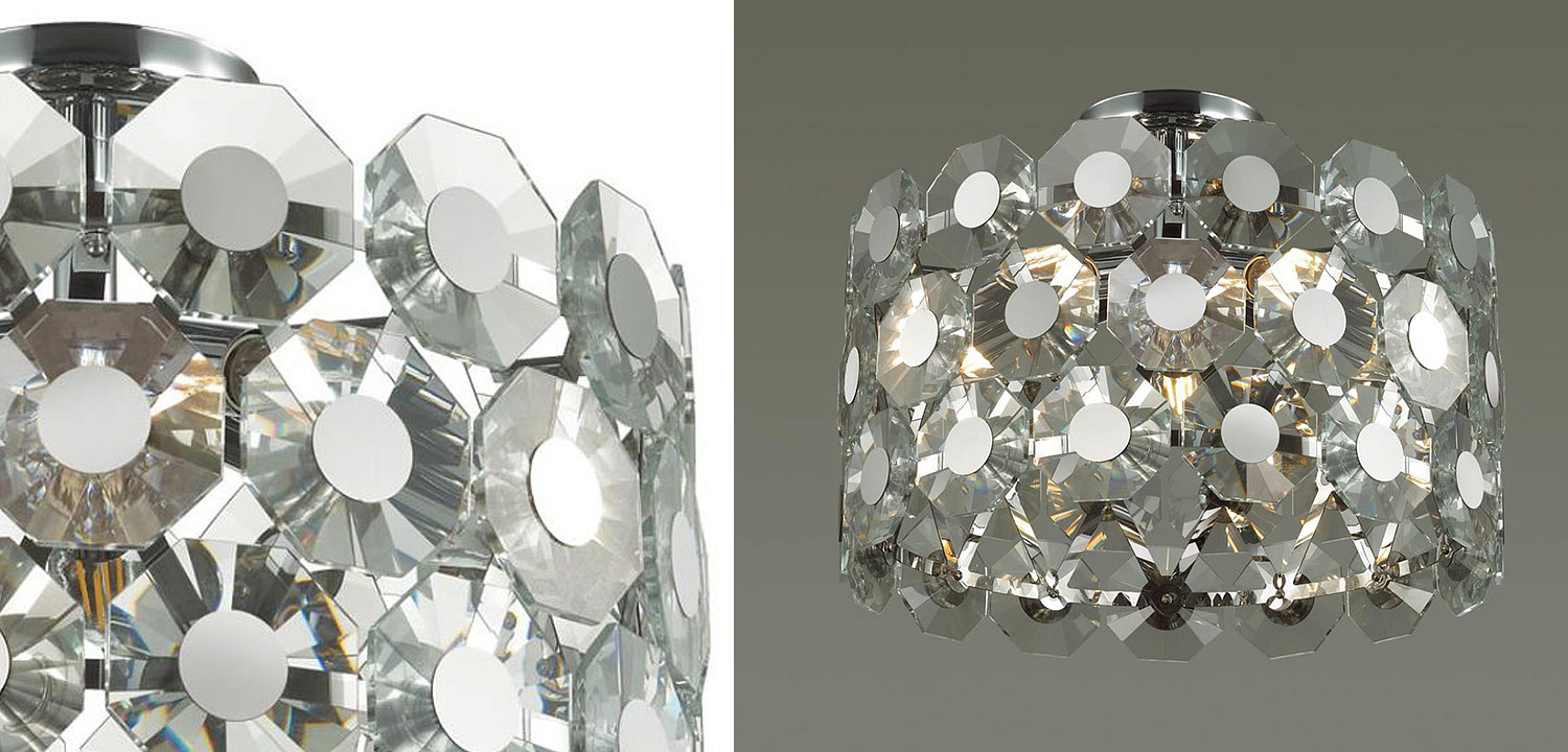 Потолочный светильник Crystal Octagons Chrome Потолочный светильник Crystal Octagons Chrome - Loft-Concept в Тюмени