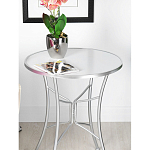 Столик приставной с круглой столешницей на серебристом основании Scenical Table варинант исполнения - 3 | Loft Concept в Тюмени