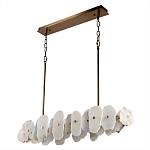 Подвесной светильник с фигурными элементами из белого алебастра Cryptocrystalline Stone варинант исполнения - 5 | Loft Concept в Тюмени