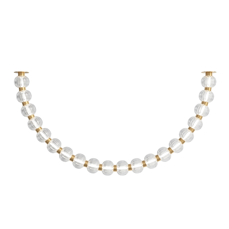 Потолочный светильник Amulet 3000К 36Вт Золотой Прозрачный в Тюмени | Loft Concept 