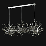 Люстра подвесная из трех частей с металлическими круглыми элементами Terzani Argent варинант исполнения - 8 | Loft Concept в Тюмени