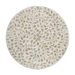 Приставной столик с рисунком из раковин устриц Bone Inlay варинант исполнения - 4 | Loft Concept в Тюмени