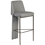 Стул барный серый с обивкой из экокожи Special Support варинант исполнения - 1 | Loft Concept в Тюмени