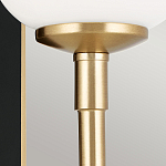  Бра с прямоугольным черным основанием и белым матовым цилиндрическим плафоном Kichler варинант исполнения - 11 | Loft Concept в Тюмени