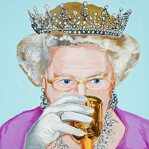 Картина Queen Elizabeth Tossin' One Back