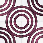 Дизайнерская плитка с узором Мишень варинант исполнения - 1 | Loft Concept в Тюмени